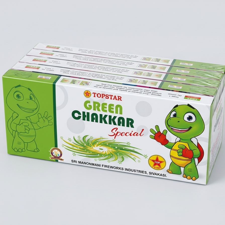 Ground Chakkar Special Green Colour(10Pcs)
